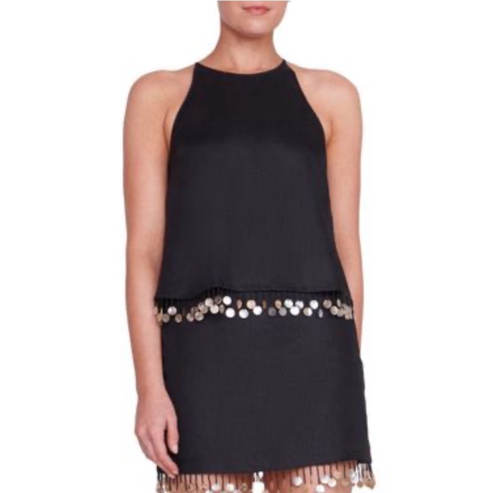 Staud Linen Top with Fringe